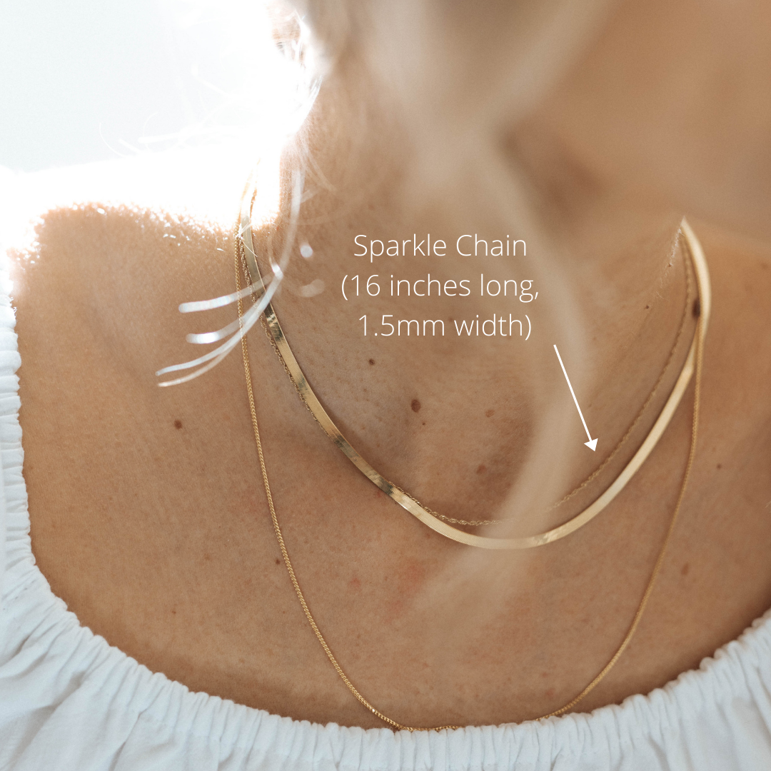 Women's 16 inch gold chain deals