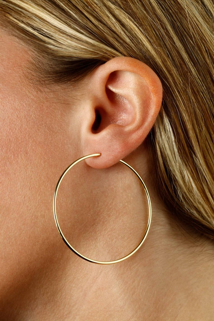 Endless Summer 10k Gold Hoop Earrings - 50mm