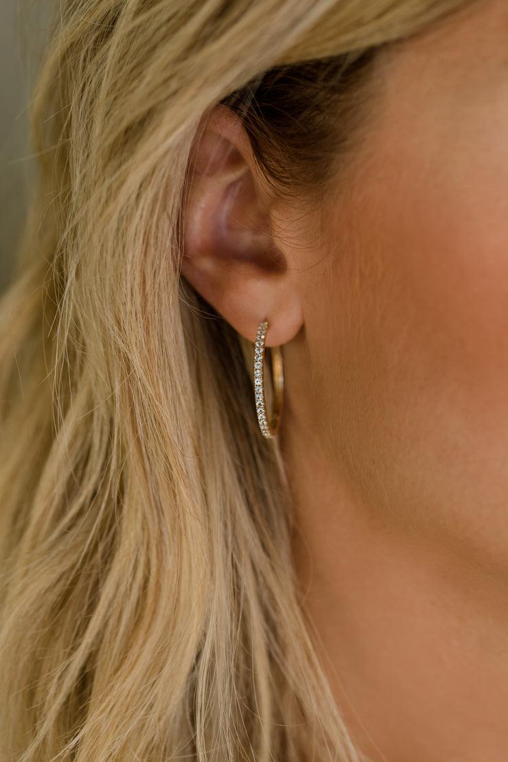 Mallorca 14k Gold Hoop Earrings - 26mm