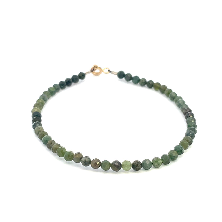 Micro Green Tourmaline Bracelet