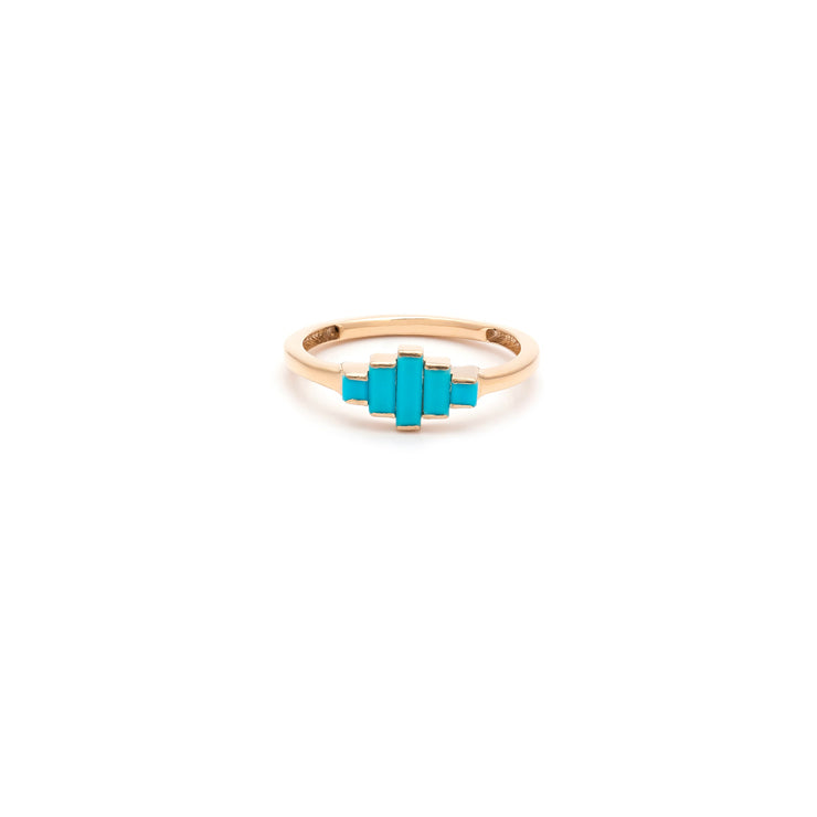 Aztec Ring Turquoise | True Curated Designs Jewelry