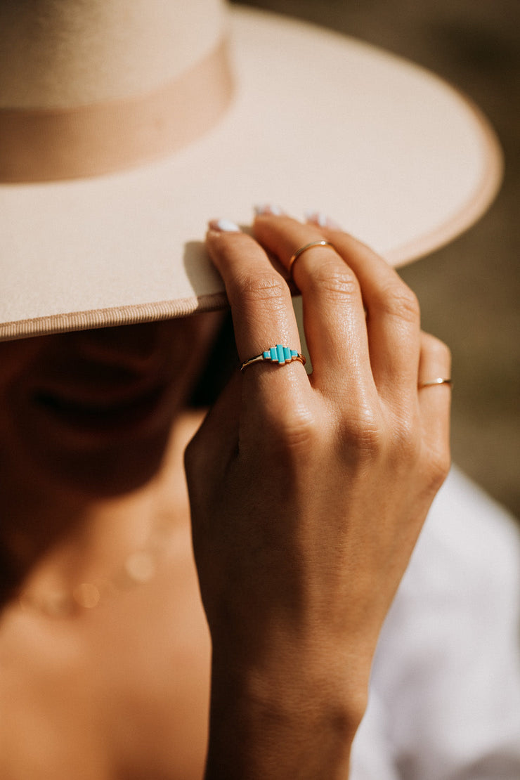 Aztec Turquoise Ring | True Curated Designs Jewelry