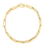 Paperclip Bracelet - 4.2mm - 10k solid gold