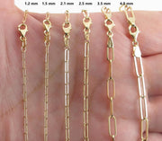 Paperclip Bracelet - 10k solid gold