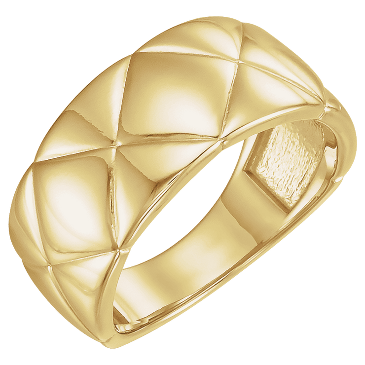 Quilted Band Ring - 14k Gold