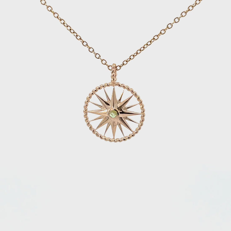 True North Solid Gold Compass | True Curated Designs Jewelry