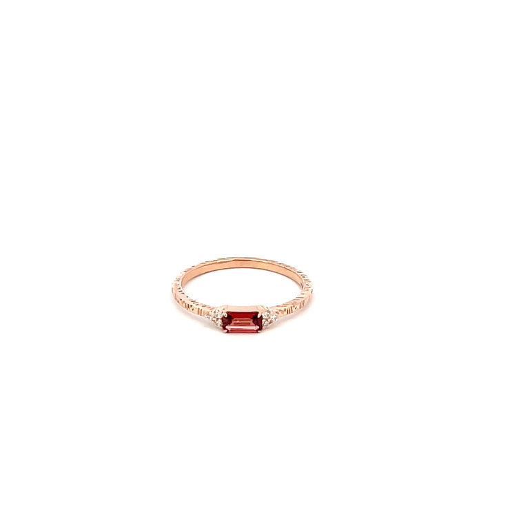 Covet Ring - Red Garnet 3 | True Curated Designs Jewelry