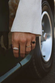 The August Diaries Deco Pinky Ring | True Curated Designs