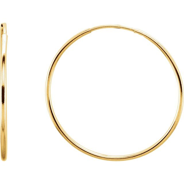 Endless Gold Hoop - 30mm