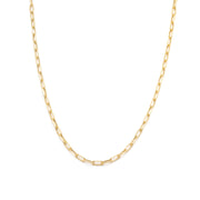 Paperclip Chain - mid-wide, solid gold