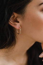 Ibiza 14k Gold Hoop Earrings - 25mm