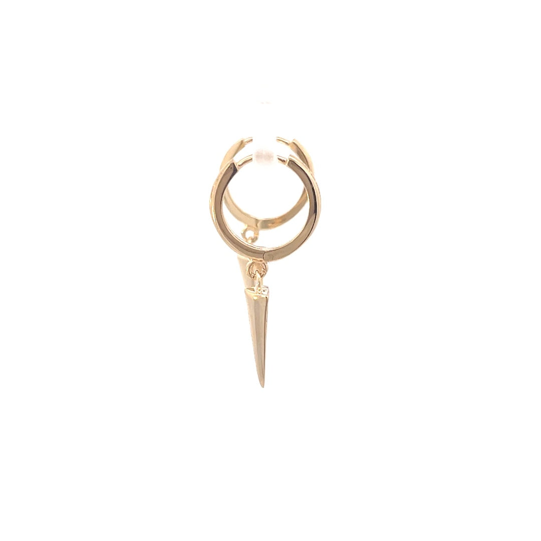 Gold Hoop Rope Earring