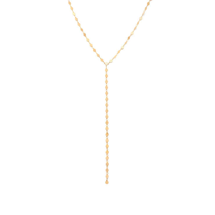 Mirror Chain Lariat Necklace
